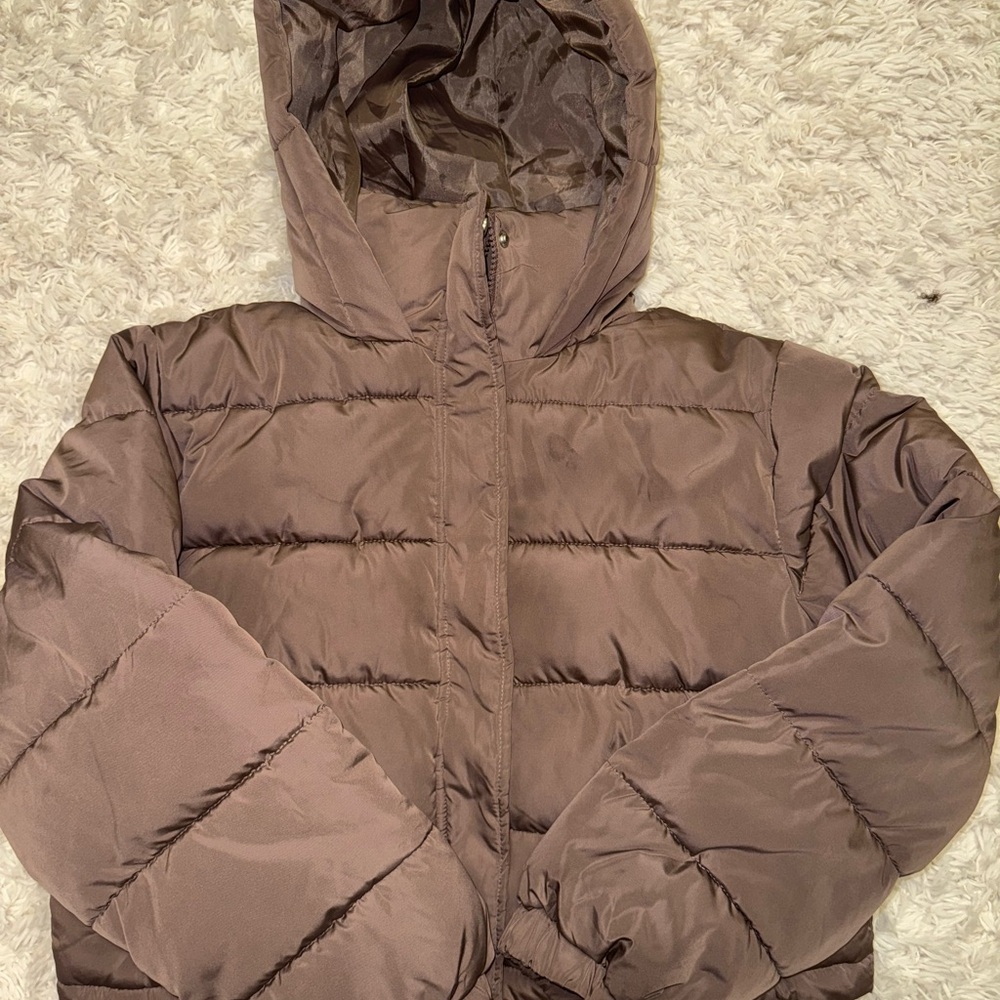 Forever 21 Taupe Puffer Jacket